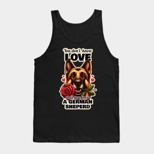 German Shepherd Valentine's day Tank Top